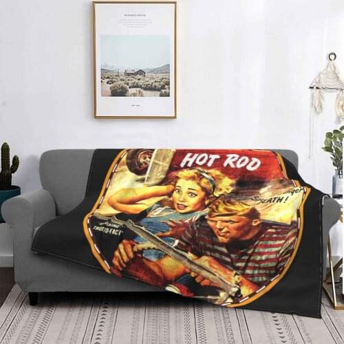 Hotrod Speed Danger Death Super Warm Soft Blankets Throw On Sofa/Bed/Travel Hotrod Speed Danger Death Nhra Chevrolet Chysler