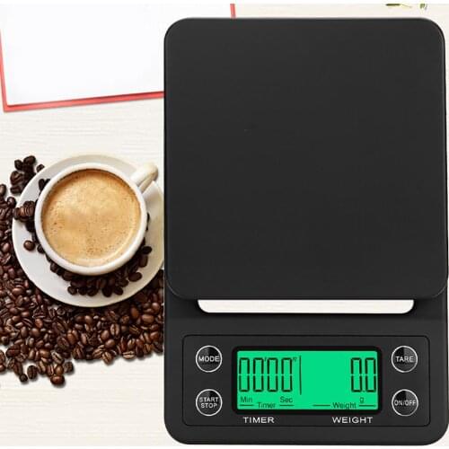 Kitchen scale Portable 5kg/0.1g Drip Coffee Scale Timer Electronic Digital Kitchen Scale High Precision LCD Electronic Scales