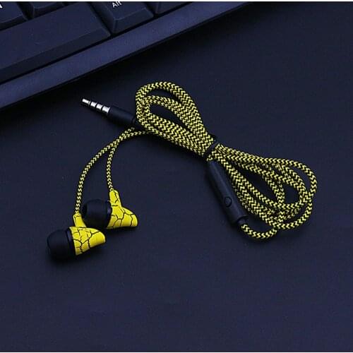 Wired Earphone Cheap Headphones Crack Earphone With Mic Wired Earphones 3.5mm Headset For Mp3 Mp4 Drop Ship Wire-controlled