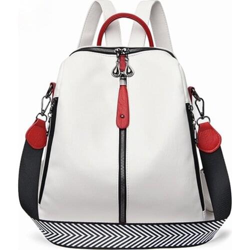White Womens Backpack Travel Bag Women Backpack Girl Schoolbag 2021 New Fashion Backpack Female Backpack Daypack Backpack