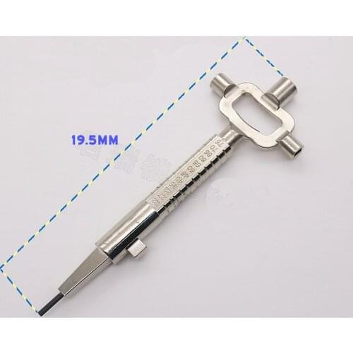 Sliver Locksmith Tool Multi Purpose Cylinder Gauge Cam Turner Spindle Turner