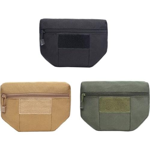 Outdoor Vest Pasted Bag Accessories Pouch Attachment Storage Bag for Outdoor Hiking Travel Cycling Hunting Running Fishing