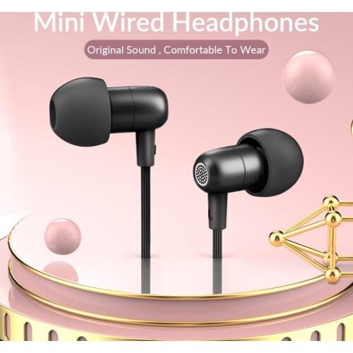 In-Ear Heavy Bass Wired Universal Stereo Sound with Mic Wired Earphones Universal 3.5mm plug for Most Phones Tablets
