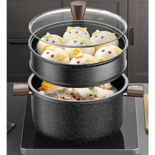 High-efficiency heat circulation soup pot multi-functional home non stick frying pan fashion insulated lunch box with handle