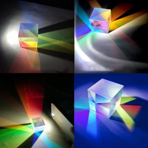X-cube Optical Glass Defective Cross Dichroic Cube Prism Combiner For Teaching