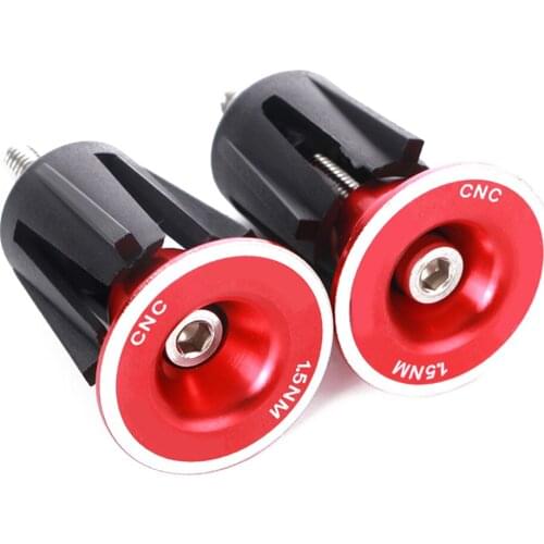 1 Pair MTB Handlebar Cap Road Bicycle Aluminum Alloy Grips End Mountain Bike Handle Bar Stoppers