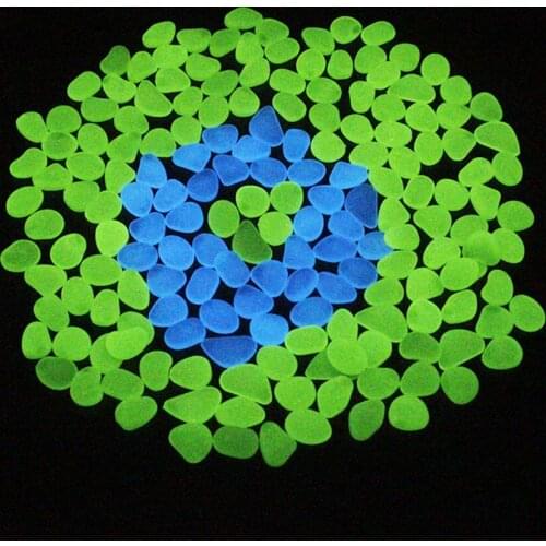 100 80 90 Pcs Luminous Stones Glow In The Dark Yard Decor Garden Pebbles Rock Walkways Lawn Garden Lighting New Year