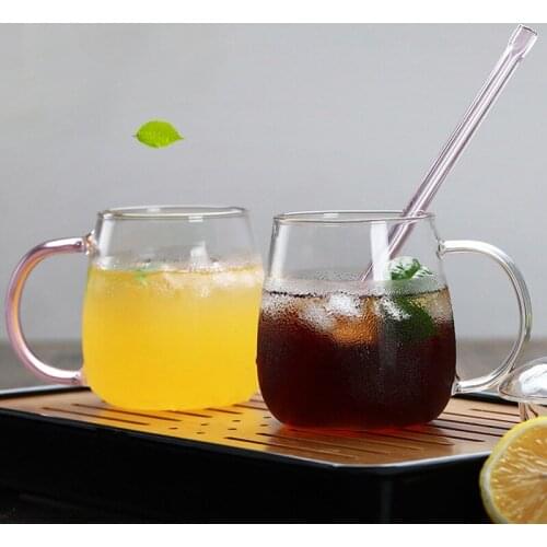 350ml Glass Water Cup Simple Home Glass Cute Mushroom Cup With Cover Men And Women Bring Coffee Cup Lake Green Mushroom Cup