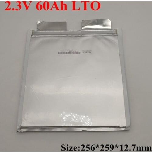 5pcs Lithium Titanate Battery 15C High Rate 2.4V 60AH LTO Baterie 2.3v 60Ah LTO for DIY 24V Golf Cart Forklift UPS RV Golf Cart