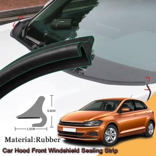 Car Seal Strip Windshied Spoiler Filler Protect Edge Weatherstrip Strips Sticker Auto Accessories For Volkswagen Polo 2013-2020