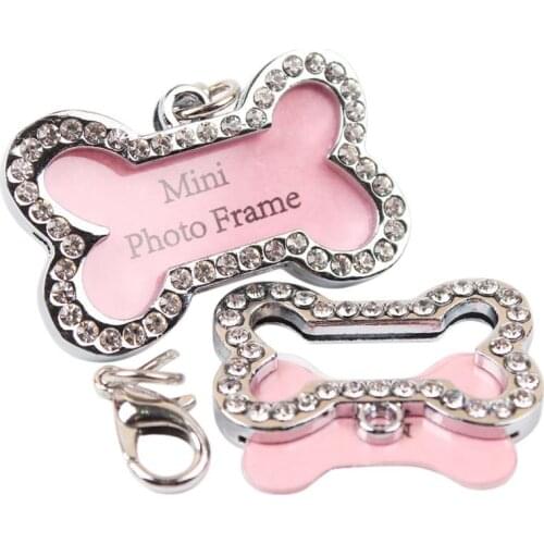 1 Piece Pet Dog ID Tag Collar Anti-Lost Puppy KittenS Name ID Tags Pendant Keyring Personalized Dog Supplies Accessories