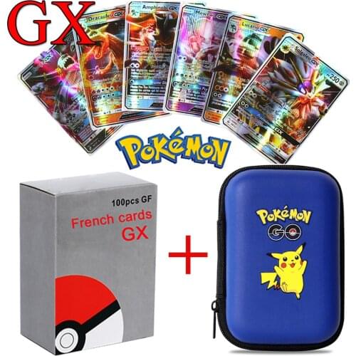 Pokemon Cards Covers Pouch Pikachu Album Book 50 Capacity Card Holder Album Hard Case Book Holder Game Card Earphone Box Gx MEGA