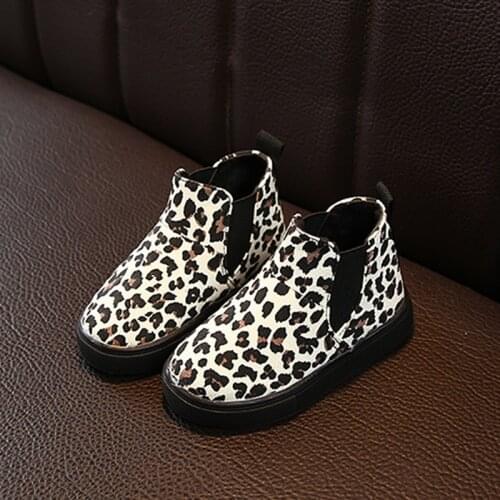 Kids New Martin Boots Autumn Winter Plush Girls Waterproof Short Ankle Slip-on Snow Shoe Childrens Baby Sneakers
