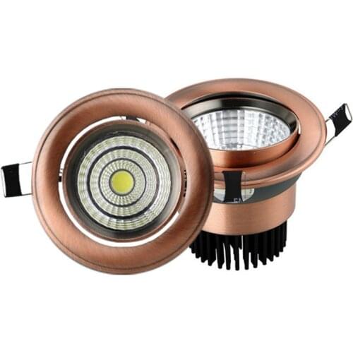 European COB Downlight 3W/5W/9W/15W AC85-265V Dimmable Downlight Lamp Recessed lighting indoor lighting