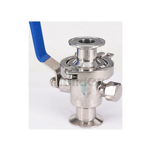 1" 25mm SUS304 Stainless Steel Sanitary 1.5" Tri Clamp Knock-down Ball Valve For Homebrew Dairy Product