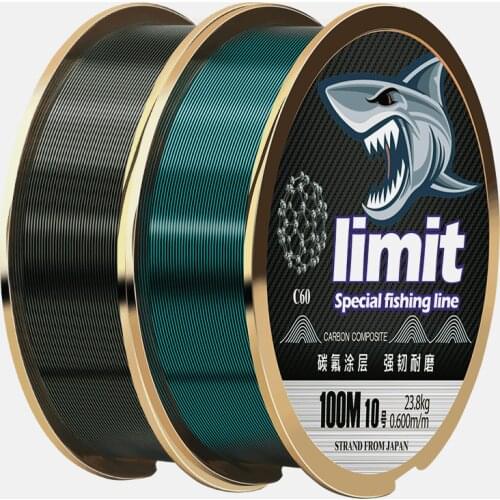 2pcs 100M Carbon Fiber Leader Line Super Strong Multifilament Front Wire Line Fluorocarbon Fishing Line Fly Angeln Thread Pesca