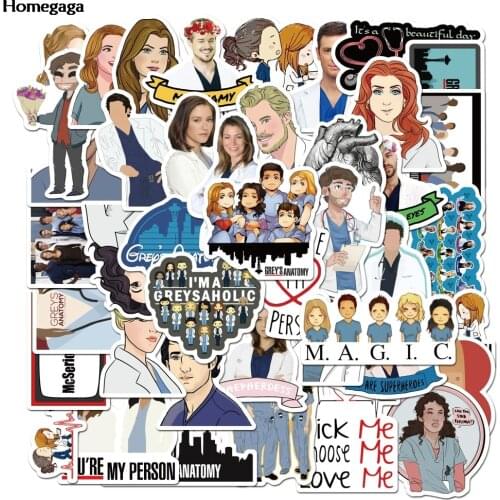 Homegaga 50pcs/set Cool TV Show Non-repeating Laptop Luggage Refrigerator Stickers Decorative Car Bike Skateboard Dacals D2659