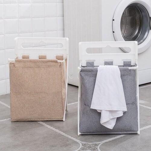 Cloth Laundry Hamper Household Collapsible Handle Storage Basket Bathroom Dirty Clothing Toys Oxford Cloth Barrel Waterproof Bag