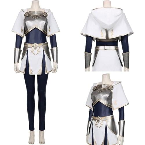 LOL Luxanna Crownguard Cosplay Costume Women Girls Dress Outfit Halloween Carnival Party Costume