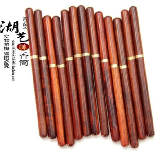 Red sandalwood pure manual polishing incense inserted needle incense smoke clean needle collectables - autograph wood crafts