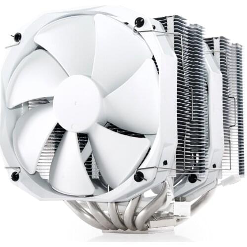Phanteks TC14PE Twin Tower Ultimate Edition/White/Black 8mm*5 Copper Heat Pipe CPU Cooler/Intel, AMD Processors Fully Compatible
