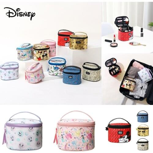 Disney Mickey Mouse Cute Portable Cosmetic Storage Bag Mini Waterproof Wash Makeup Bags Home Outdoors Travel Toiletry Beauty Bag