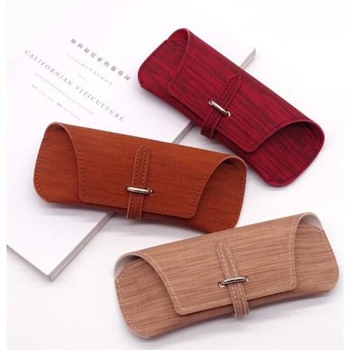Fashion Glasses Case PU Leather Fold-able Glasses Box for Eyeglass Oversize Sunglasses Holder Sunglasses Bags Cover