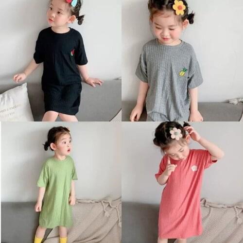 Girls Nightdress Summer New Children Wear Home Pajamas Super Soft Kids Nightgowns Koszula Nocna