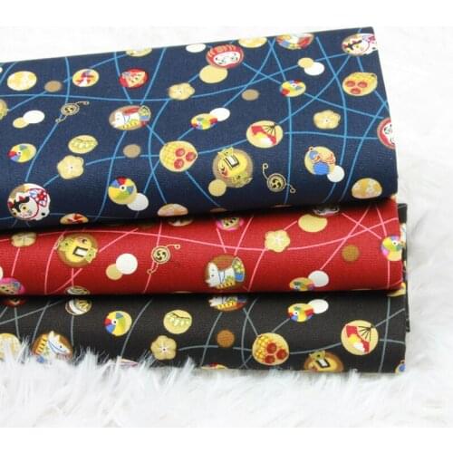 Half Yard Soft Breeze Cartoon Print Cotton Fabric Handmade DIY Garment Bag Cloth 100% Cotton CR-880