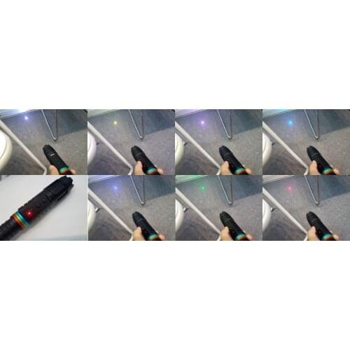 Hot Honorable 7 color 400mW 7 in 1 white RGB Handheld laser Torch
