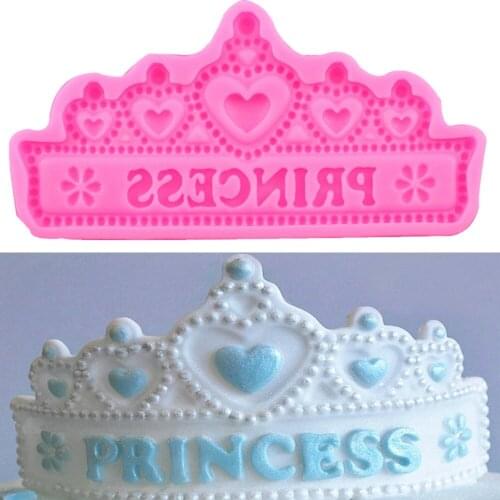 Princess Crown Silicone Cake Mold DIY Chocolate Jelly Baking Mould Sugar Craft Tool Fondant Cake Decorating Tools