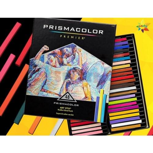USA sanford 48 color lapis de cor pastel stick compatible for prismacolor art color pencil set watercolor drawing soft sticker