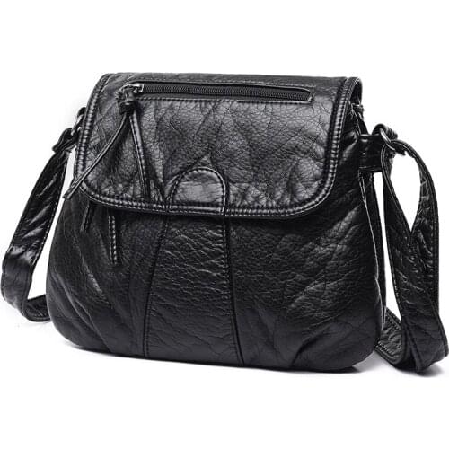 Soft PU Leather Crossbody Bags for Women Luxury Handbags Women Bags Designer Female Casual Shoulder Bag Simple Messenger Bag