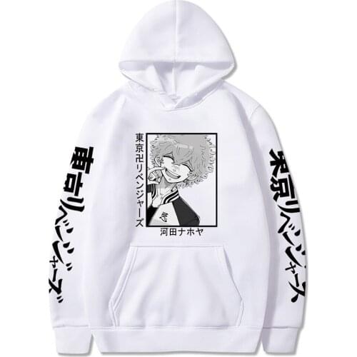 Tokyo Revengers Kawata Nahoya Anime Hooded Sweatshirt Men Women Fashion Cartoon Kawaii Smile Boy Graphic Oversized Hoodies Top