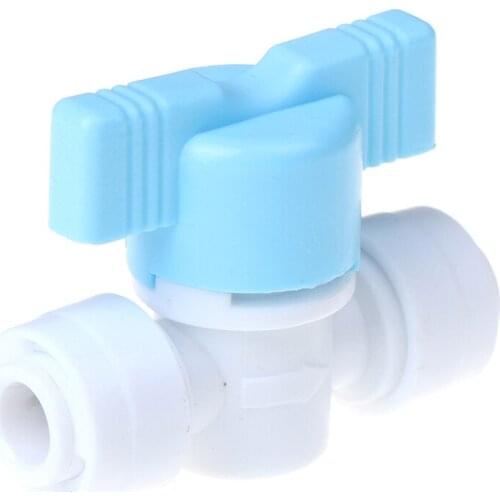 2 PCS/lot Plastic 1/4" OD Tube Tee Type PE Pipe Fitting Hose Quick Connector Aquarium RO Water Filter Reverse Osmosis System