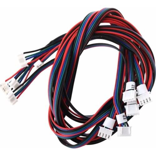 5Pcs 1M 4-Pin Female-Female XH2.54 Connector Extension Cable for 3D Printer Nema 17 Stepper Motor Cable Wire Hotselling W91A