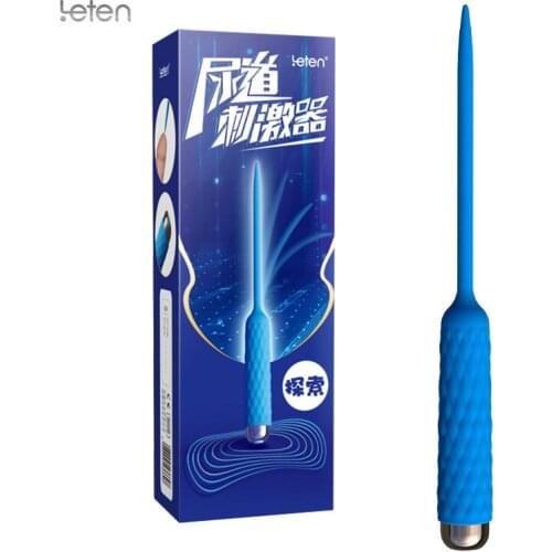 Leten Urethral Insert Vibrator Male Masturbator Penis Urethral Stimulator Vibrating Plug Prostate Massager Sex Toys For Men