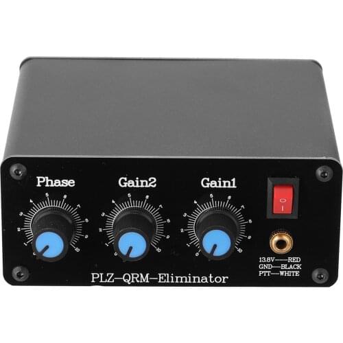 PLZ-QRM Eliminator (1-30 MHz) HF Bands Aluminum Alloy Outcase Phase Adjustable Built-in PTT Control Eliminator Tools
