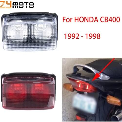 Motorcycle Tail Rear Brake Light Stop Light Lamp Cap Cover Shell For HONDA CB400 1992 1993 1994 1995 1996 1997 1998 CB 400