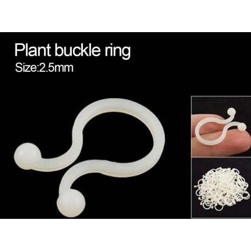100pcs Botany-stem Vine Strapping Clips Garden Plant Tool Stand Suppor Fasten Ring Garden Buckle Holder Bundled Supplies Fi Y1I0
