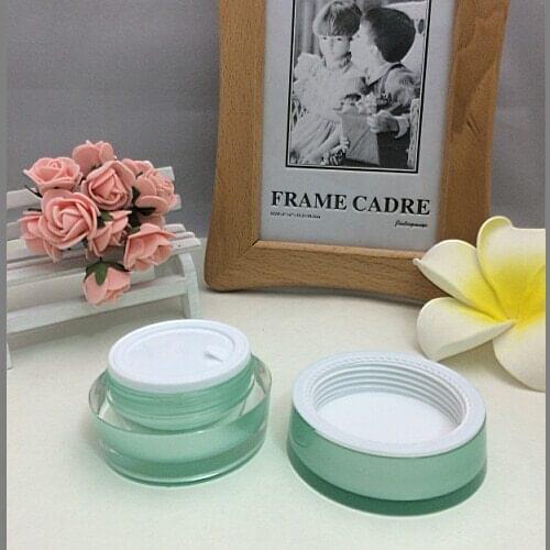 15g green acrylic cone-shape cream bottle,cosmetic container,,cream jar,Cosmetic Jar,Cosmetic Packaging