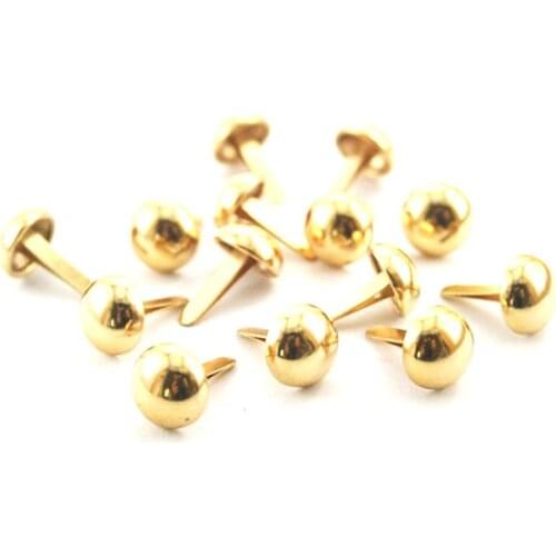 Gold Round Stud Rivet Purse Feet Leather craft Decorations 10 mm