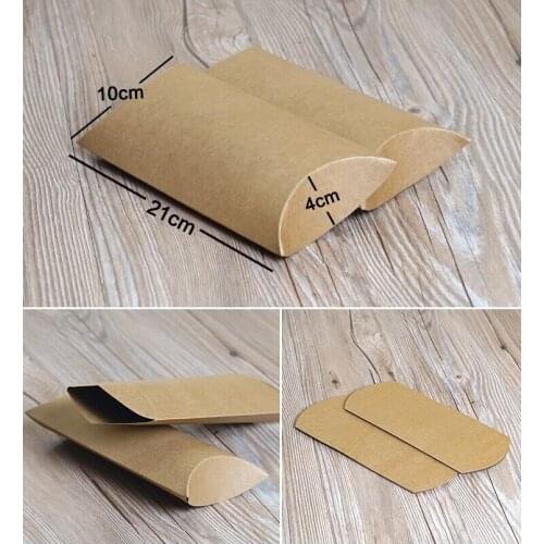 30pcs Pillow Kraft paper box,cardboard handmade soap box,white craft paper gift box,Party packaging jewelry box