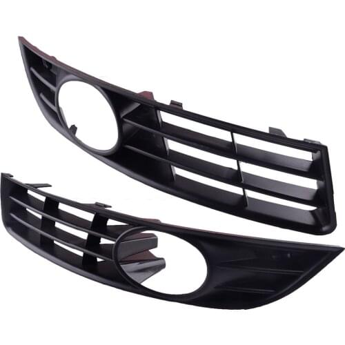 3C0853665A 3C0853666A 1 Pair Car Left & Right Front Bumper Lower Fog Light Grille Cover Frame Fit For VW Passat B6 3C 2006-2009