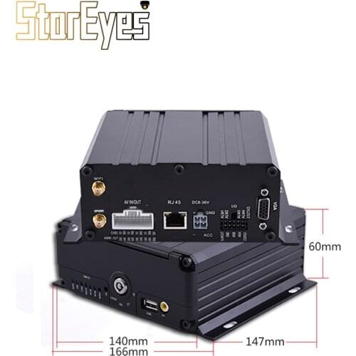 AHD 720P 4Ch HDD SD Card Trailer Truck Taxi Vehicle Car School Bus Mobile DVR with GPS WIFI