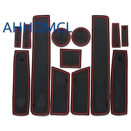 Car Anti-Dirty Pad Door Groove Gate Slot Cup Armrest Storage Pad Anti-Slip Mat For Citroen C-Quatre 2008 2009 2010 2011 2012