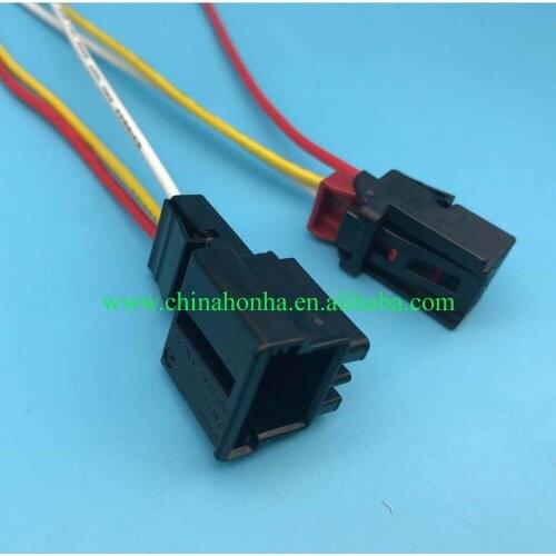 Free shipping 2 pcs/lots 5K0 972 713 and 7N0 972 703 3 pin/way male and female unsealed connector with 15 cm 18AWG wire