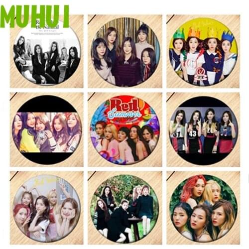 Free Shipping Kpop Red Velvet Brooch Pin Girls Badges For Clothes Backpack Decoration Jewelry B188