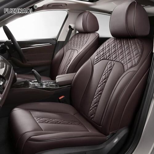 FUZHKAQI Custom Leather car seat covers For BMW 1 Series E81 E82 E87 E88 F20 F21 F52 F40 2 Series F22 F23 F44 F45 F46 car seats