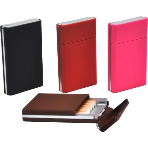 COURNOT New Arrival Fashion Plastic Cigarette Case Pocket Size Portable Personality Cigarette Box Simple Tobacco Organizer Boxes